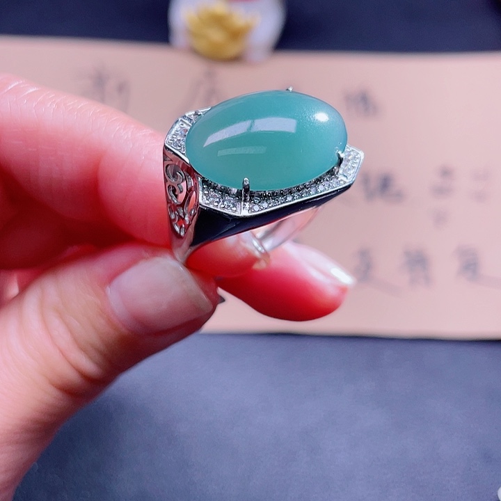 翡翠吊坠(不含链)银S925镶嵌