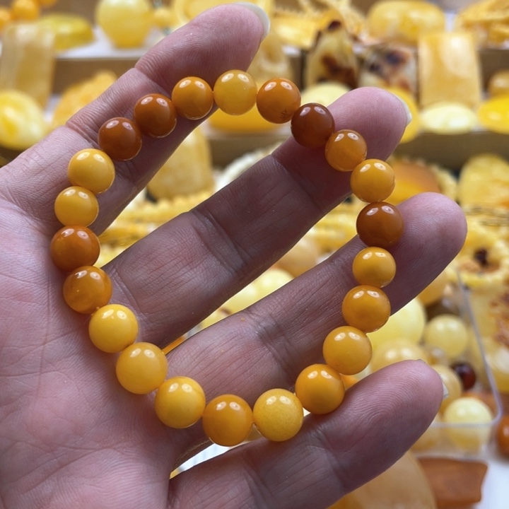 蜜蜡手串未镶嵌手串