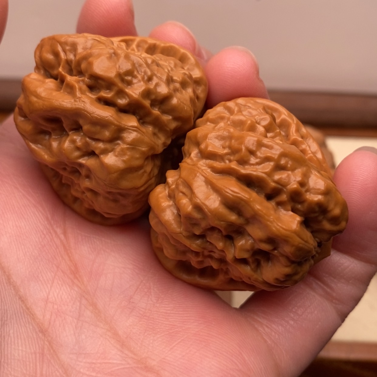 【闪购商品】把件文玩核桃大开背边37左右