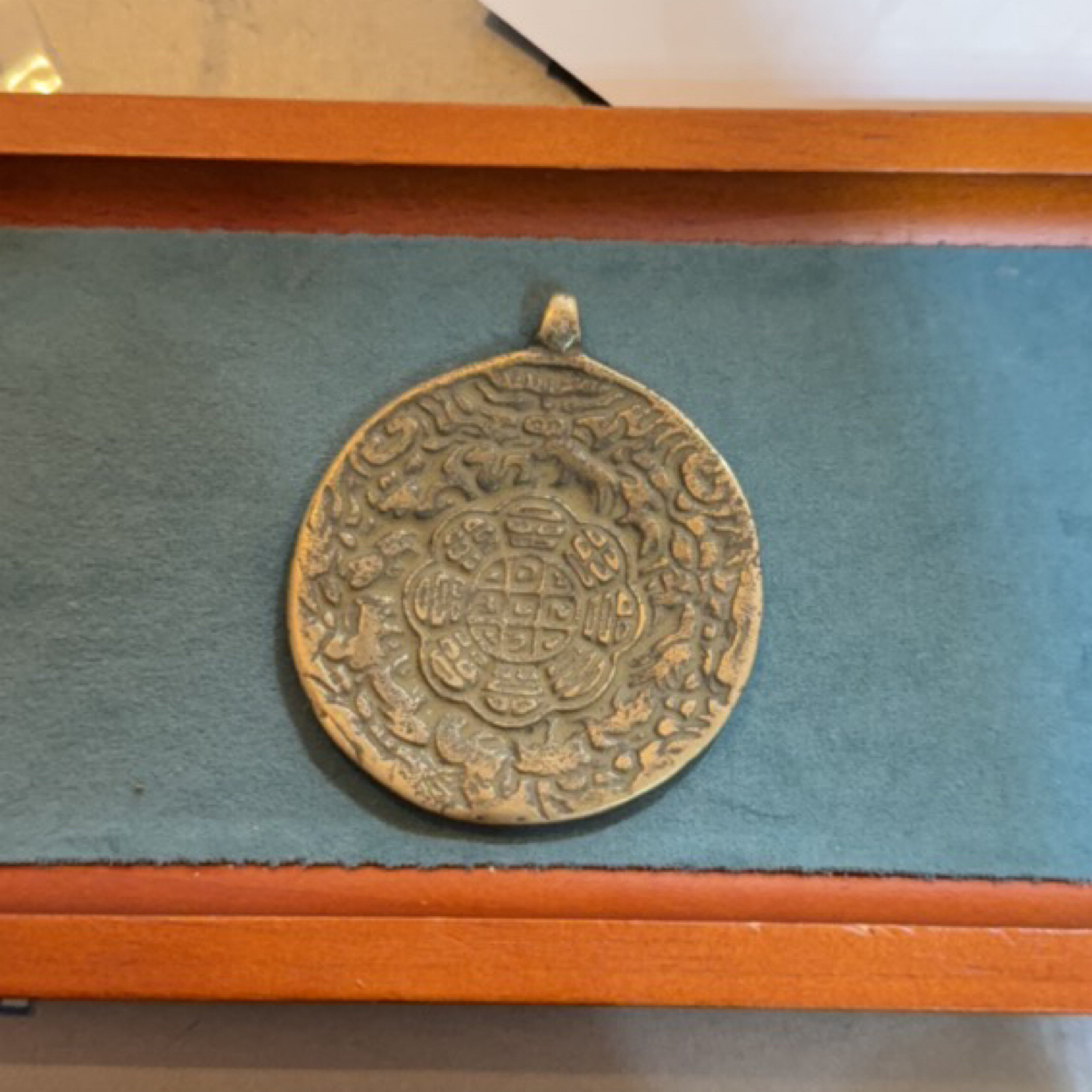 藏地密码，藏式铜杂件d39