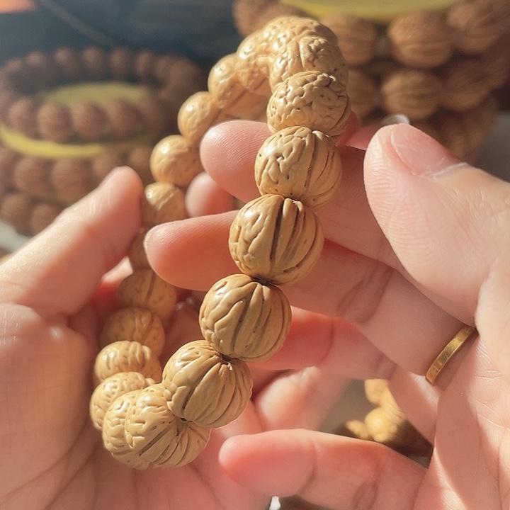 回***笑桃核吊坠桃核手串金丹14