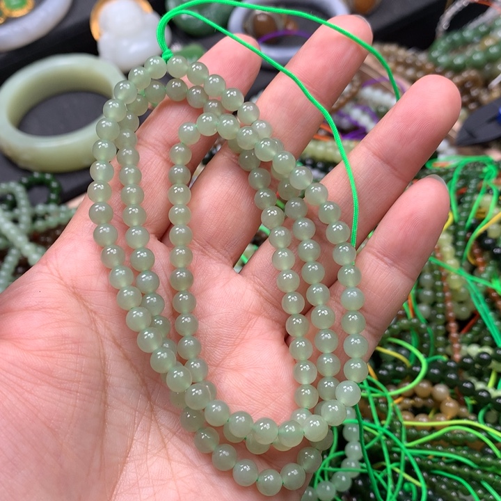 和田玉未镶嵌手链106