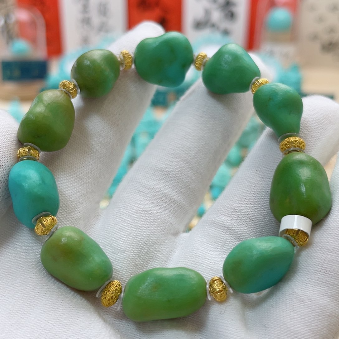 绿松石珠宝奇石未镶嵌