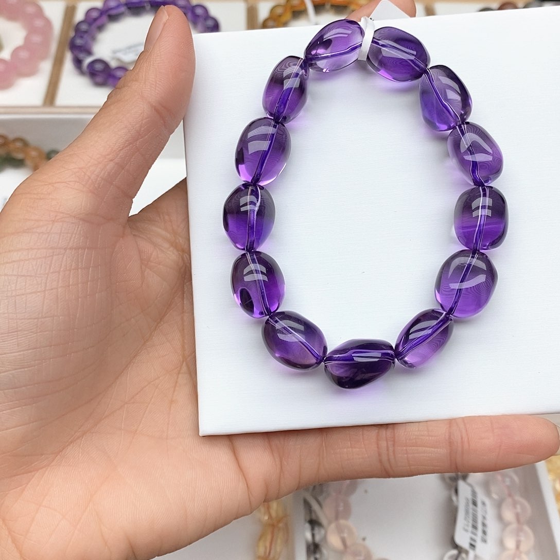 水晶手链未镶嵌❤️**巴西紫随型