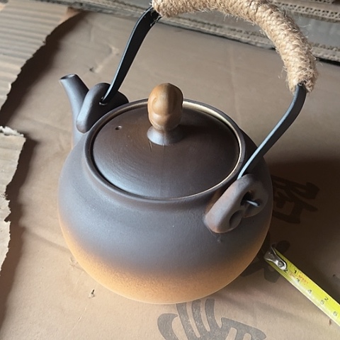 微瑕，明火，烧水壶700毫升用洗米水煮开再用