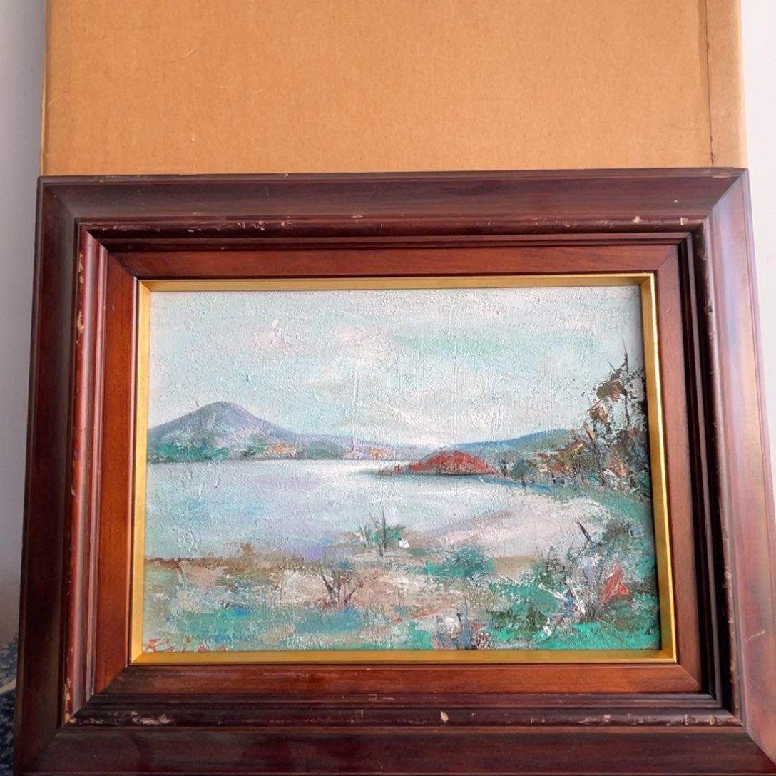 中古字画作品有磕碰瑕疵拍下看
