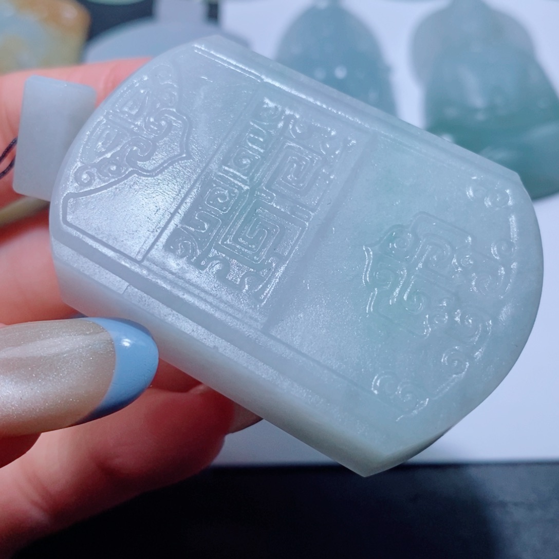 定制翡翠未镶嵌定制毛货翡翠挂件