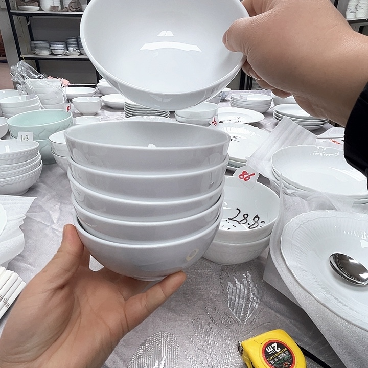 碗3号，高白泥，陶瓷碗盘，破损包赔