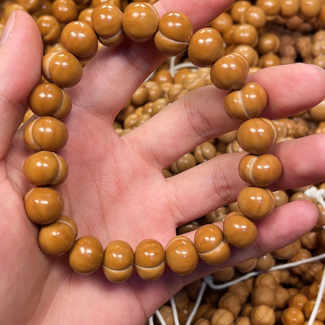 猴头手串屁桃微瑕