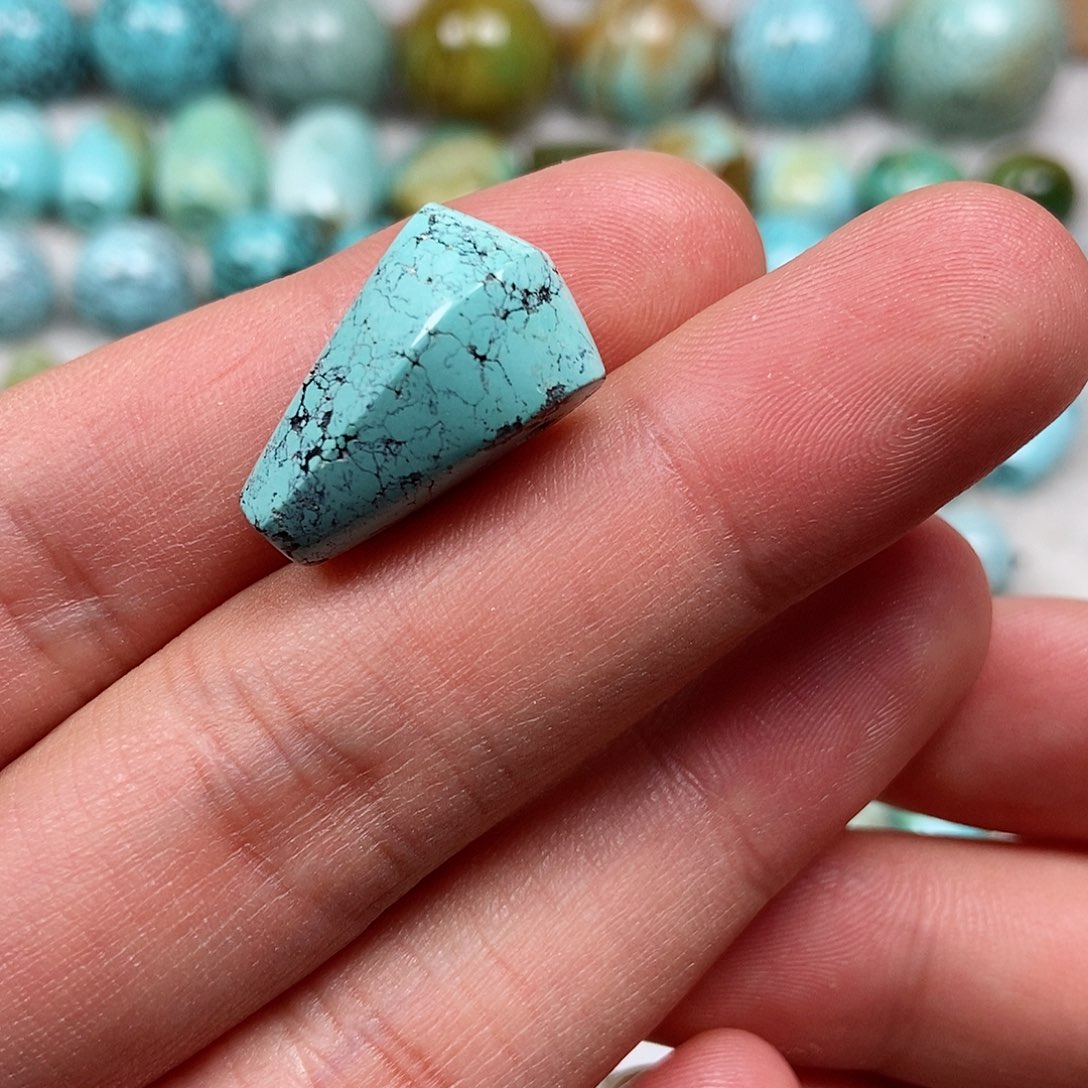 未镶嵌绿松石珠宝半成品