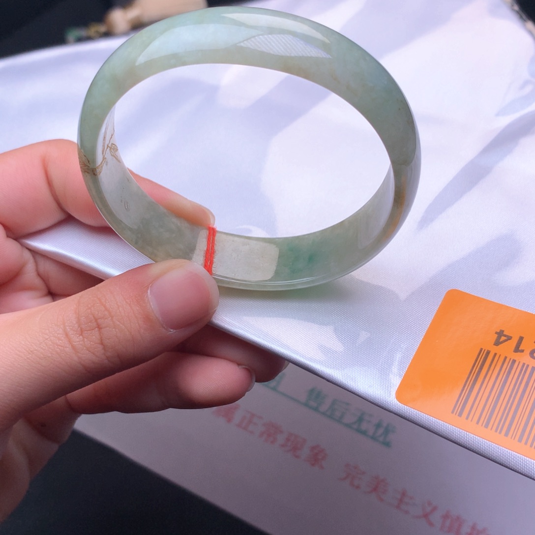 翡翠手镯未镶嵌10号55.4贵妃轮胎