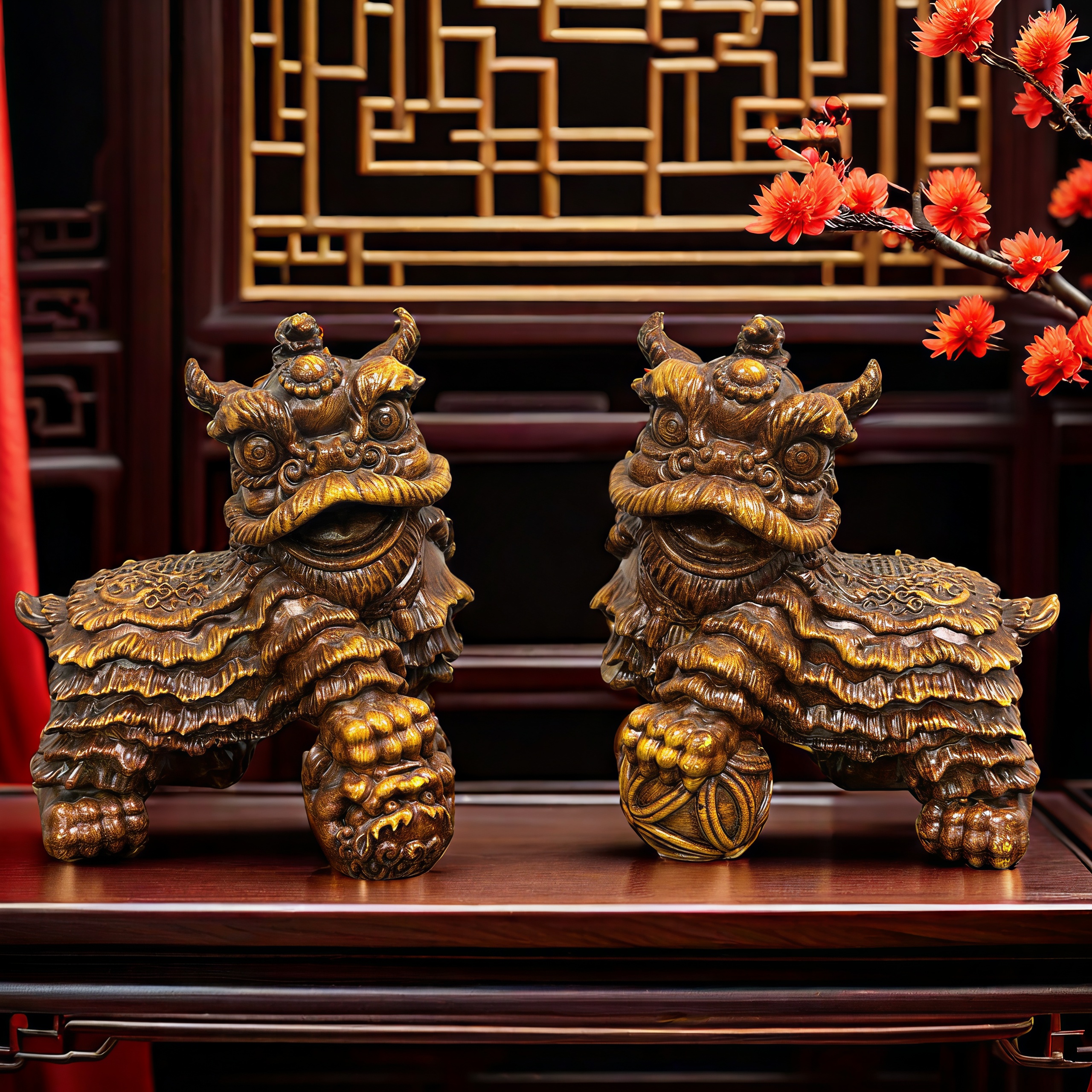 【招米唐狮】家居桌面摆件 一对