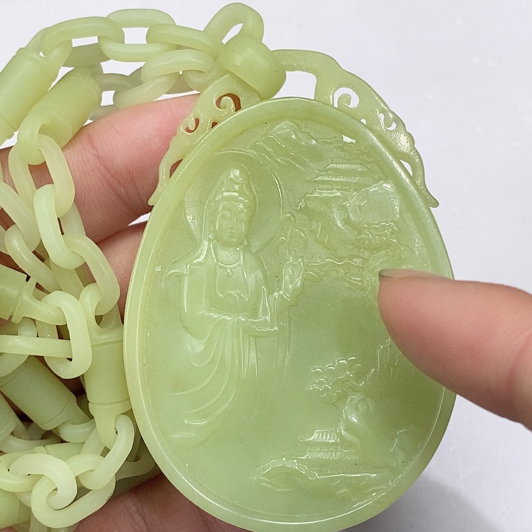 和田玉未镶嵌颈饰