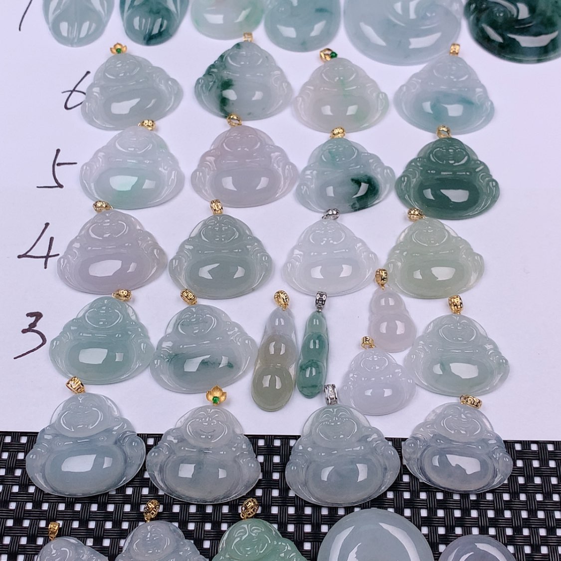 【闪购商品】翡翠挂件18K金镶嵌挂件