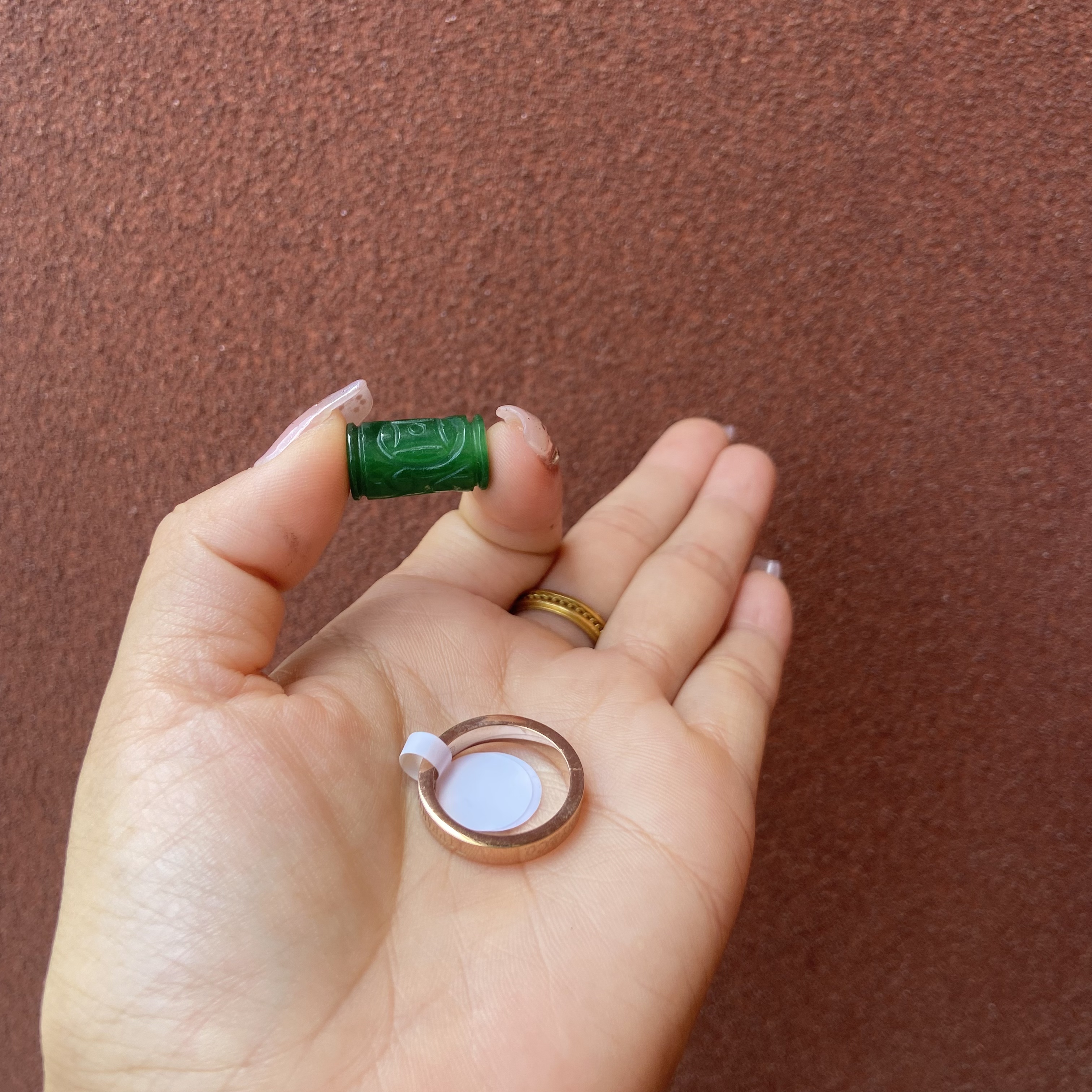 208玫瑰戒指 玛瑙珠多样发一