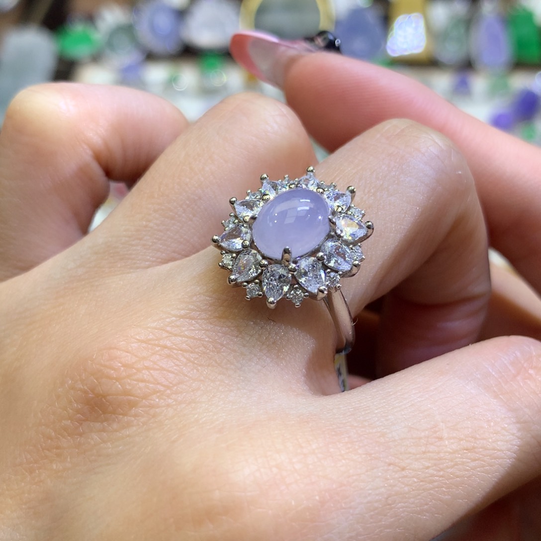 翡翠颈饰银S925镶嵌翡翠