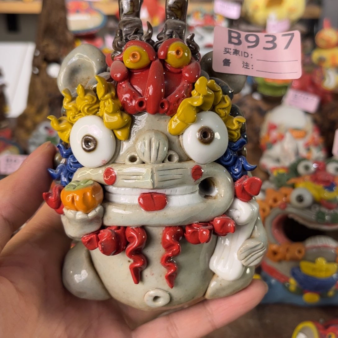 泥塑纯手工茶宠摆件