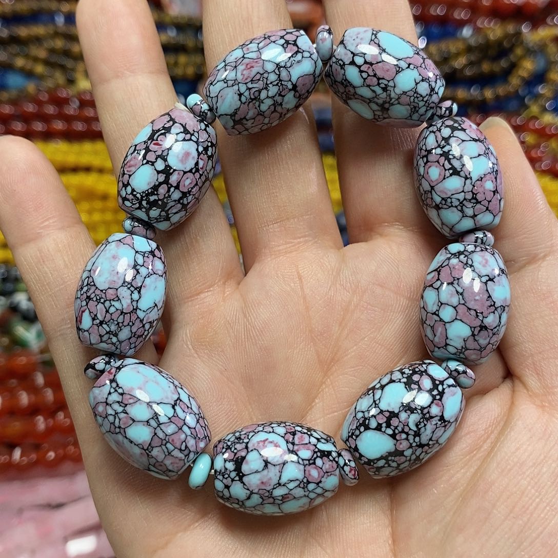 玛瑙/玉髓未镶嵌珠宝半成品手串一条