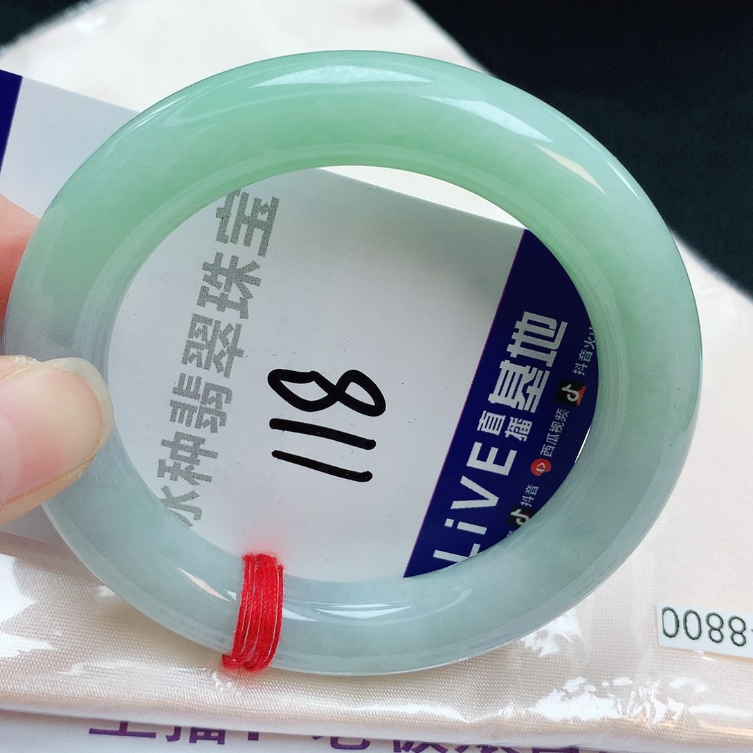 翡翠手镯未镶嵌缅甸天然A货翡翠手镯