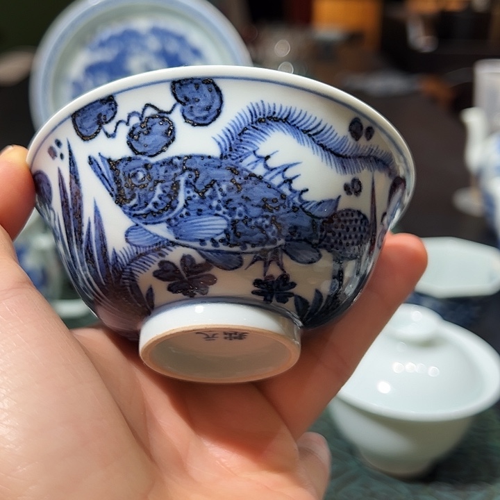 元青拙手仿元画片单杯杯杯