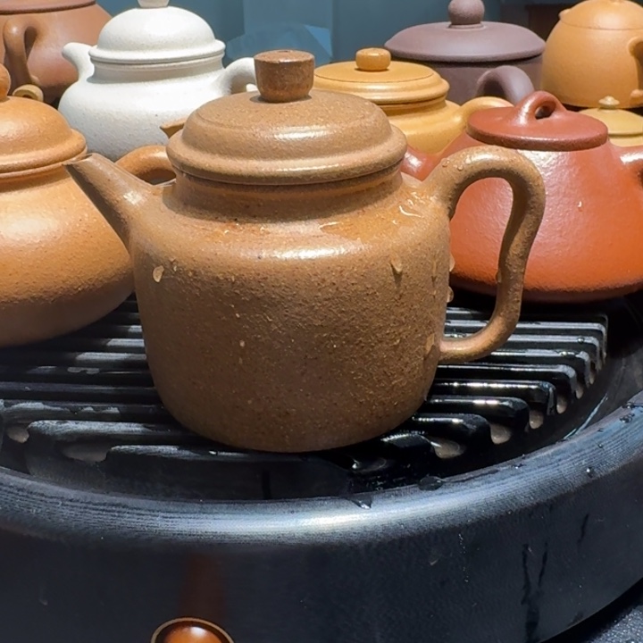 紫砂茶壶葵黄段得中250瑕