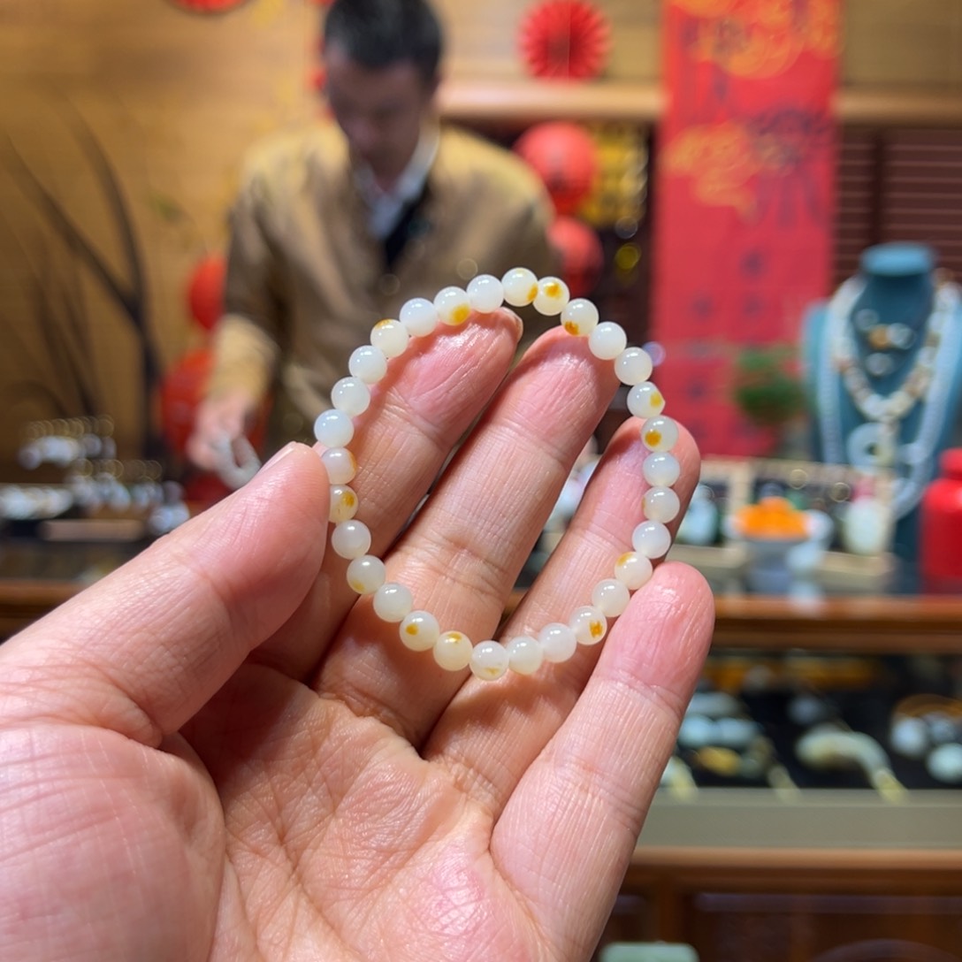 和田玉手链未镶嵌6