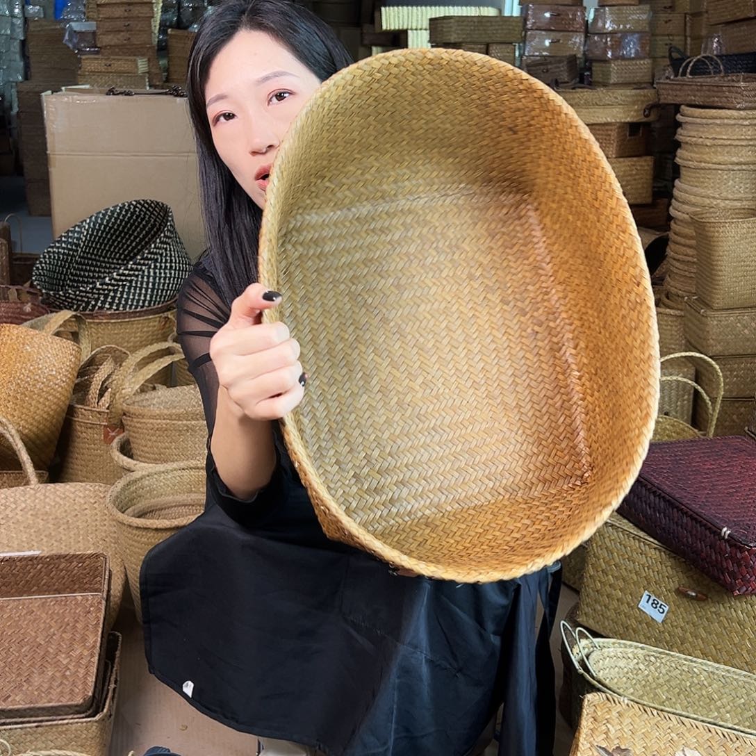 草编草编包/草编收纳盒微瑕疵