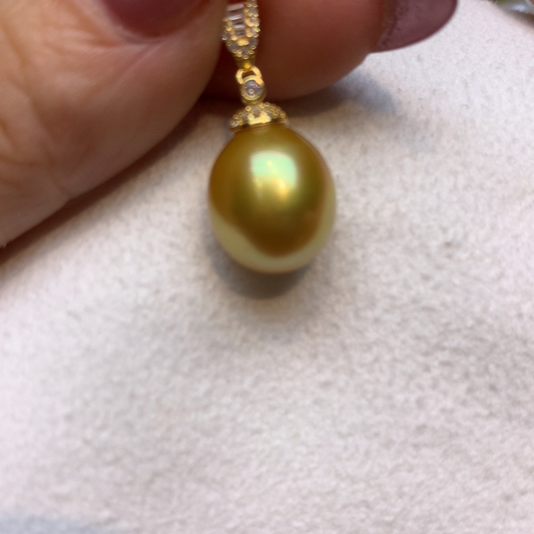 颈饰银S925镶嵌海水珍珠