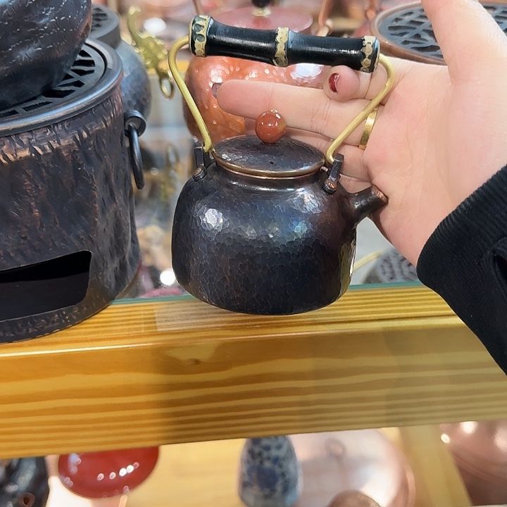 紫铜手工制作摆件一个