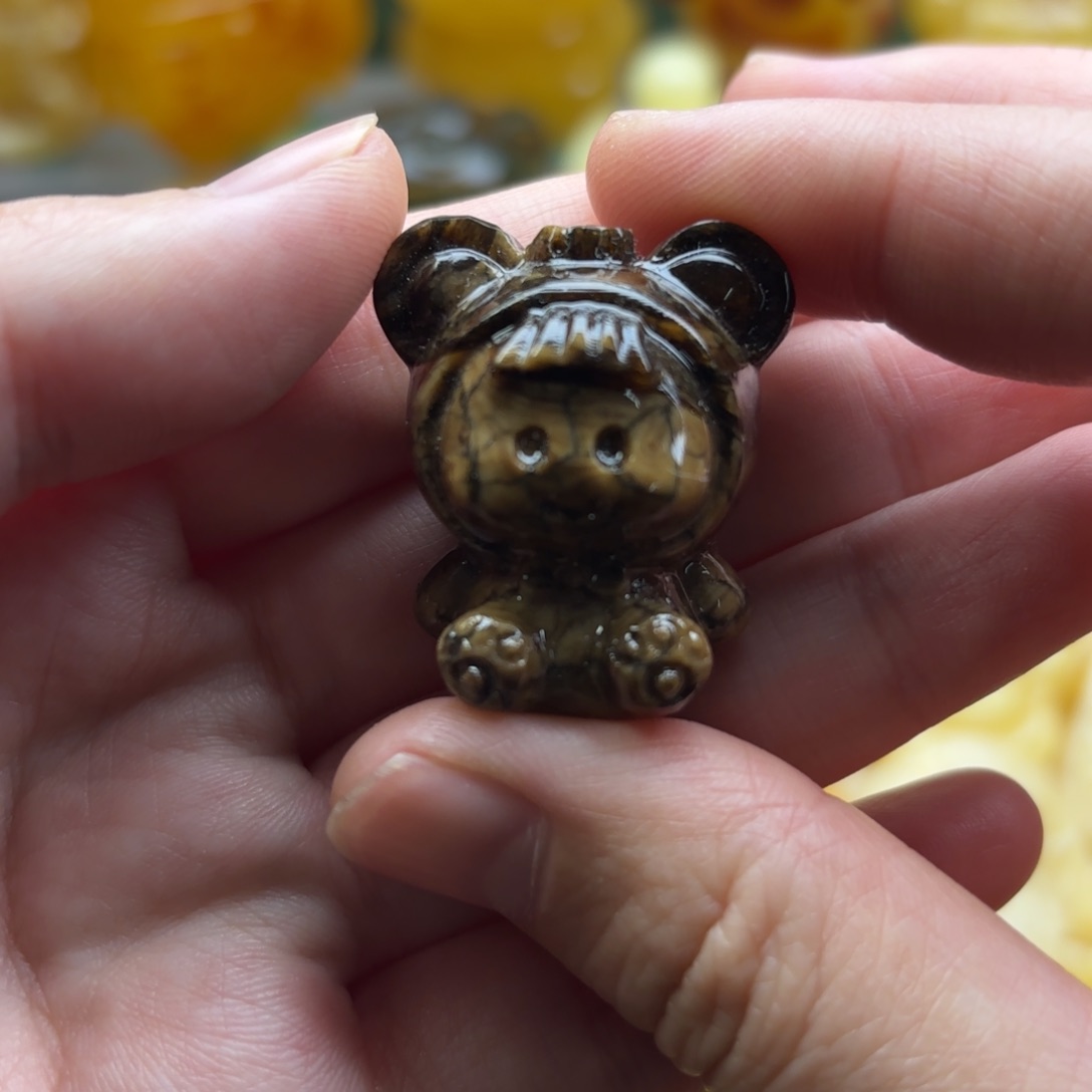 琥珀裸石未镶嵌琥珀吊坠打孔不退换