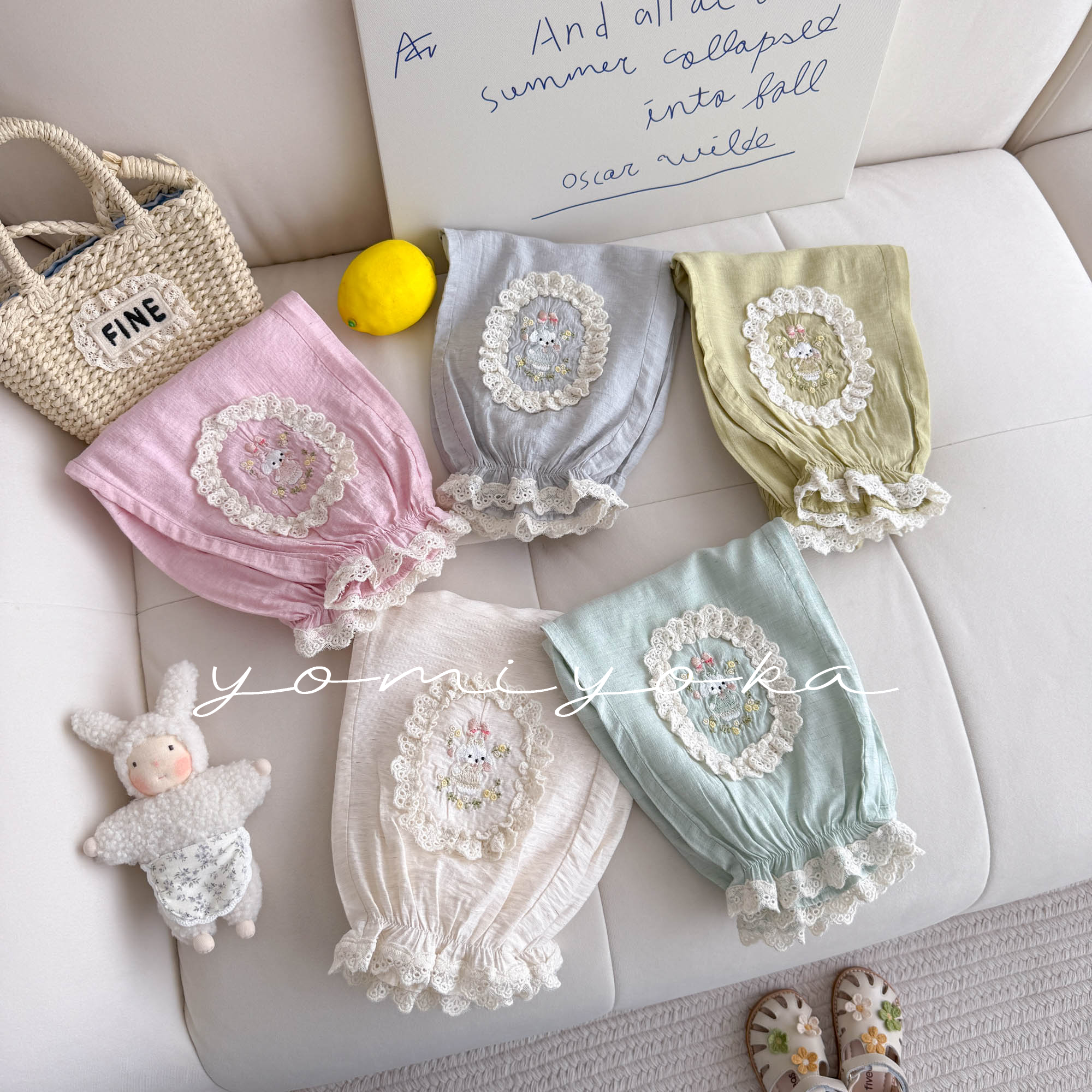 【现货】252-优米优卡-童装2025夏季新款女童凉感森系防蚊裤-252069