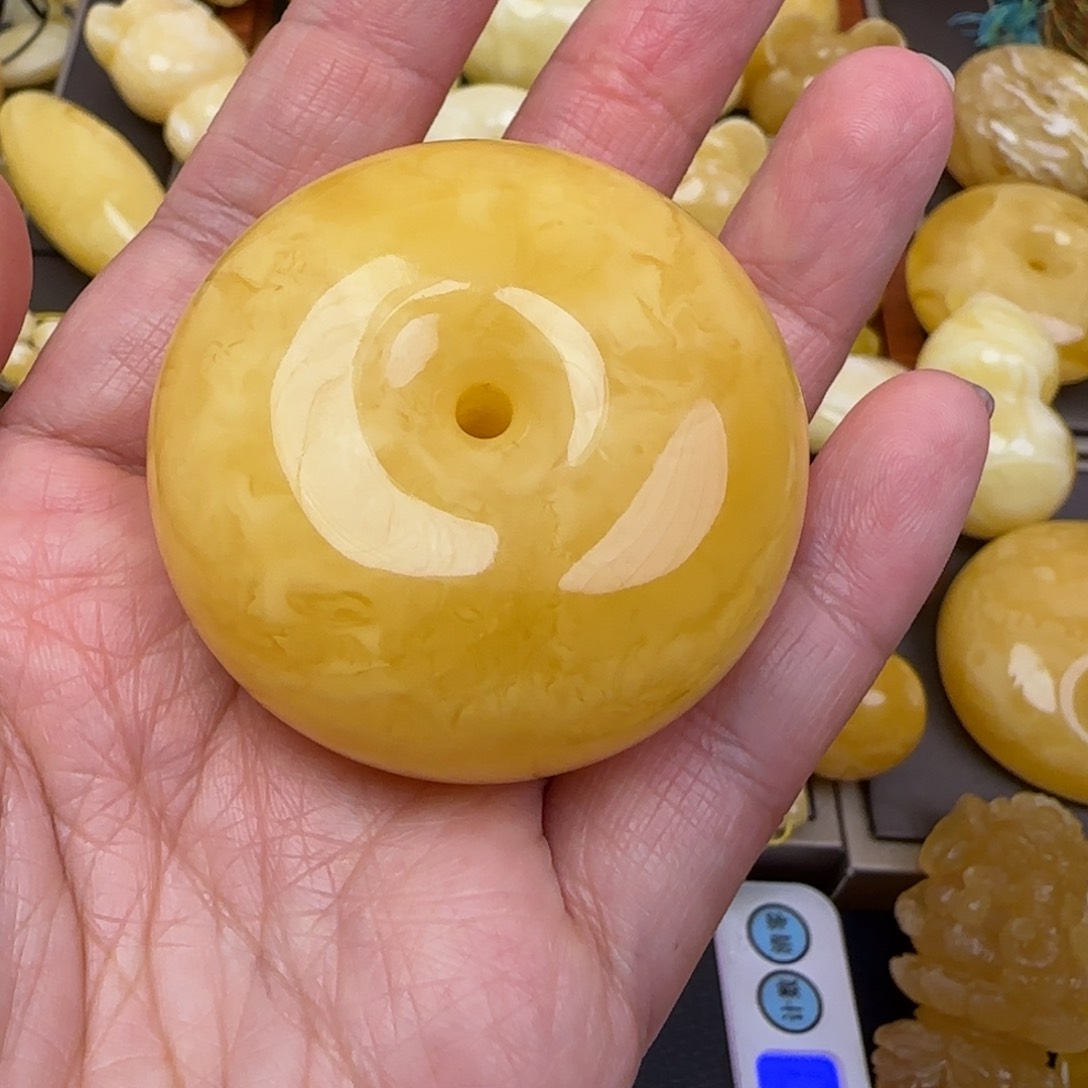 蜜蜡颈饰未镶嵌天然蜜蜡