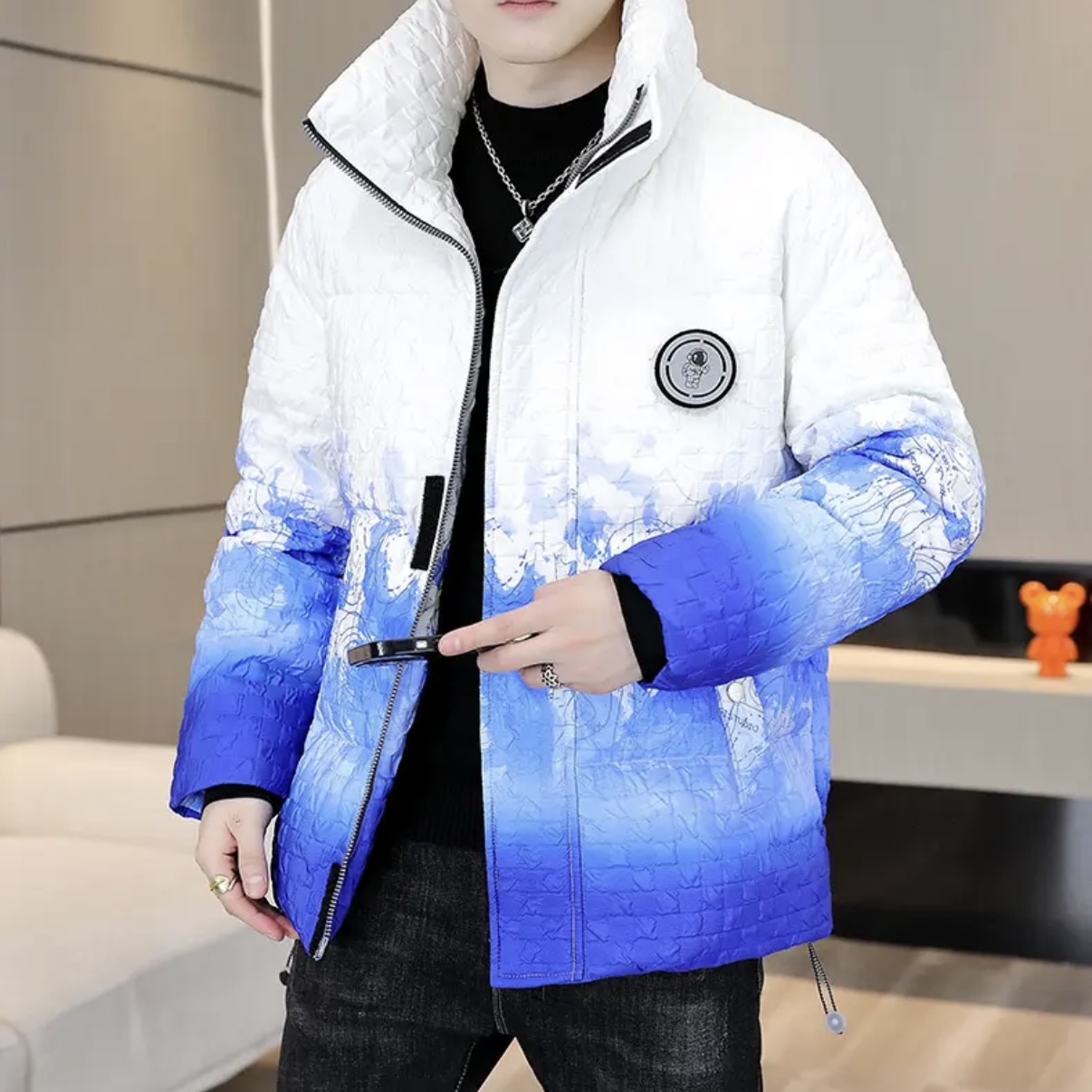 NN1059-时尚男款设计感棉服服显瘦洋气百搭