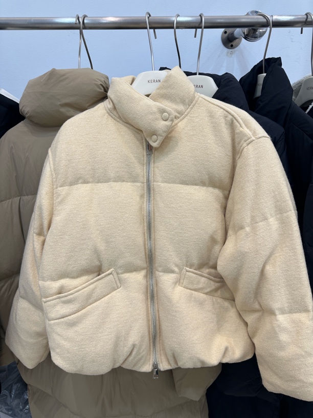 羊毛厚款加绒加厚款羽绒服短款小个子