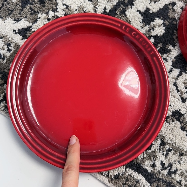 陶9寸平盘两只红色