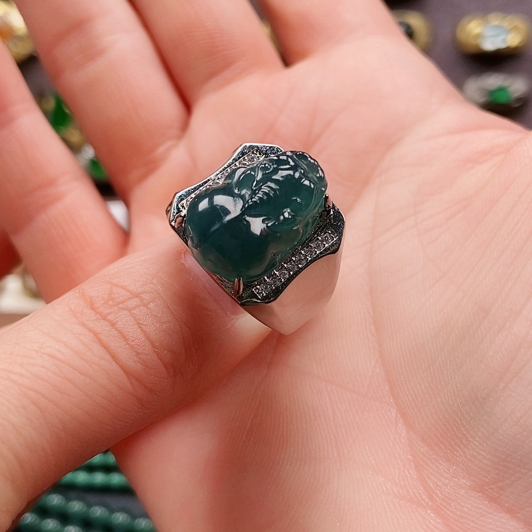 未镶嵌戒指翡翠飘****仙