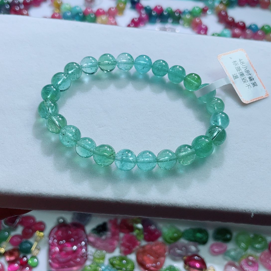 手链未镶嵌碧玺7.6mm左右