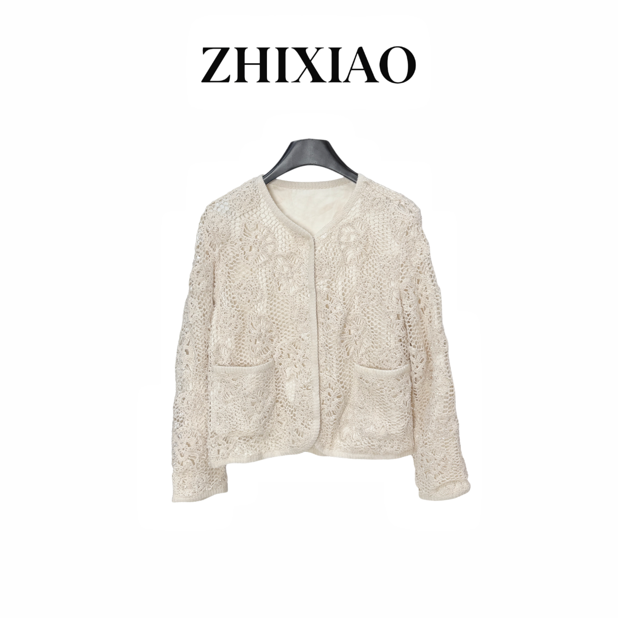 【ZHIXIAO】秋冬新款：镂空重工外套51632