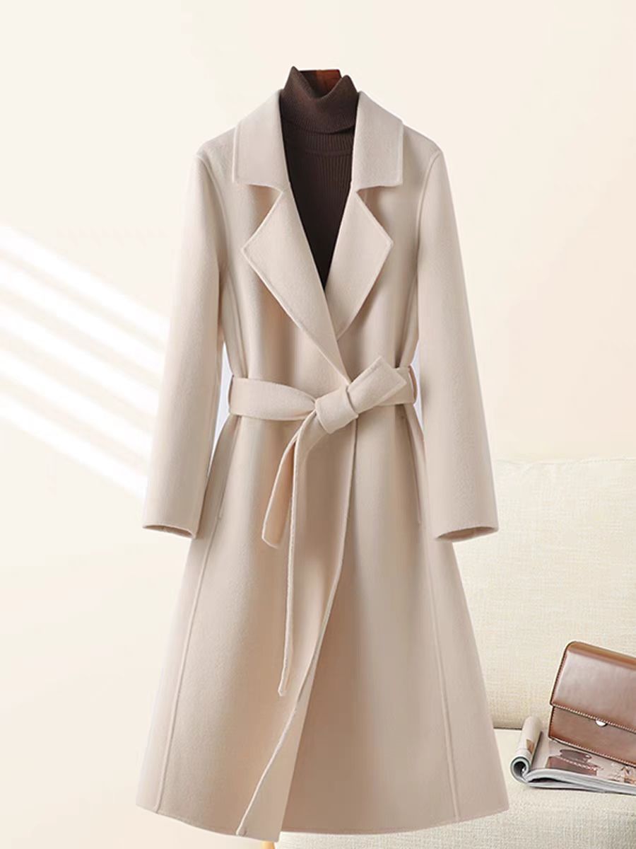 【A241-A250】冬款气质羊毛双面百搭时尚宽松轻奢女装羊绒外套