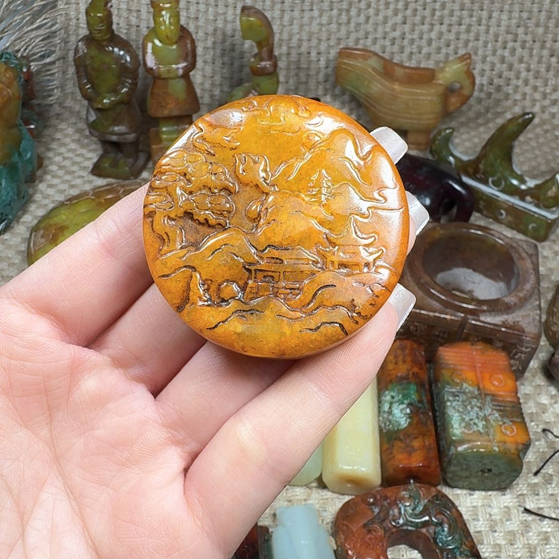 白玉菩提吊坠挂件