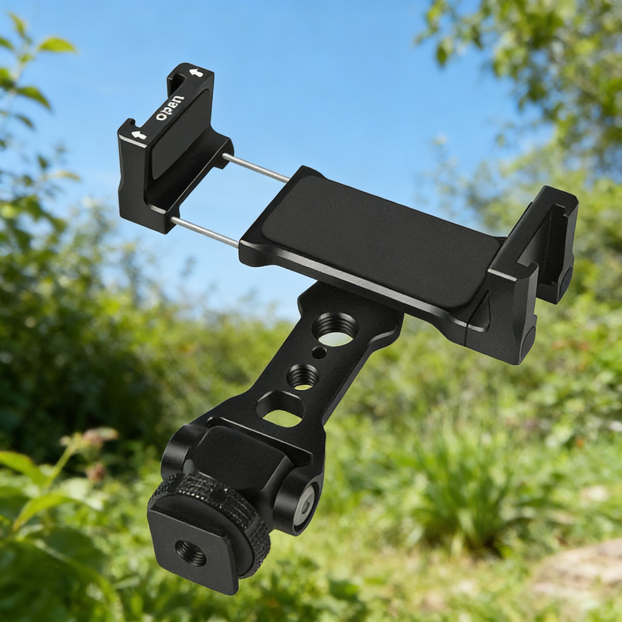 阻尼调节冷靴手机直播夹可旋转横竖拍支架直播摄影补光金属固定夹