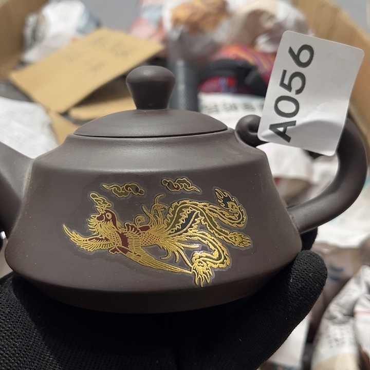瓷片茶摆件工艺品摆件666
