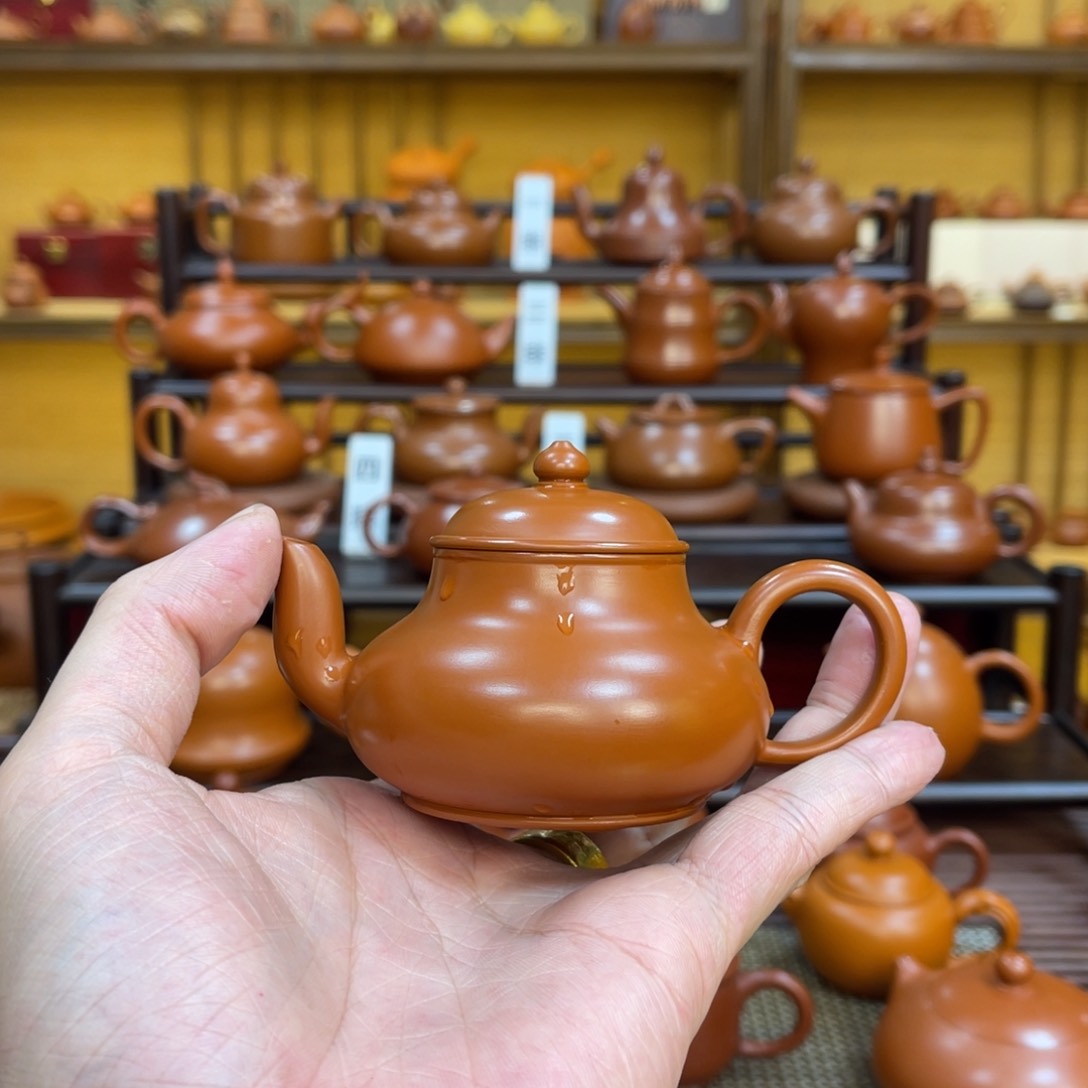 紫砂茶壶大*潮州手拉壶