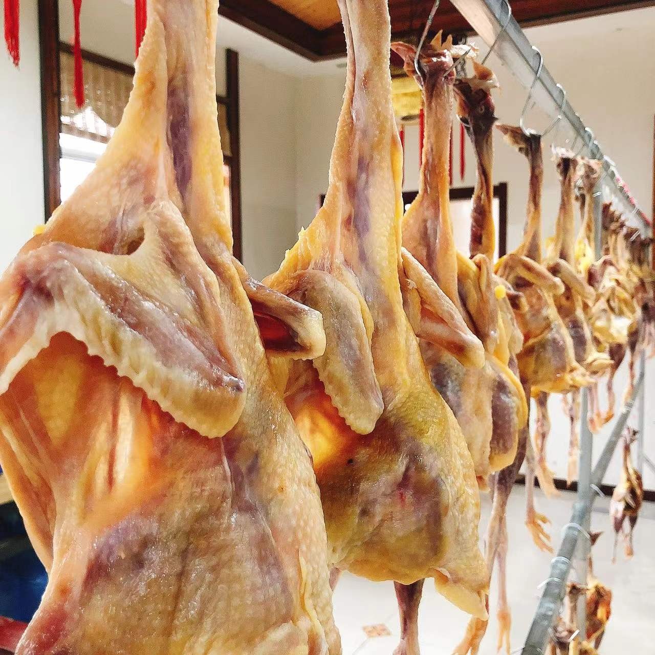 洪湖整只腊鸡 1只 2只散养鸡腌制风干鸡咸淡适中自然风干整只带爪