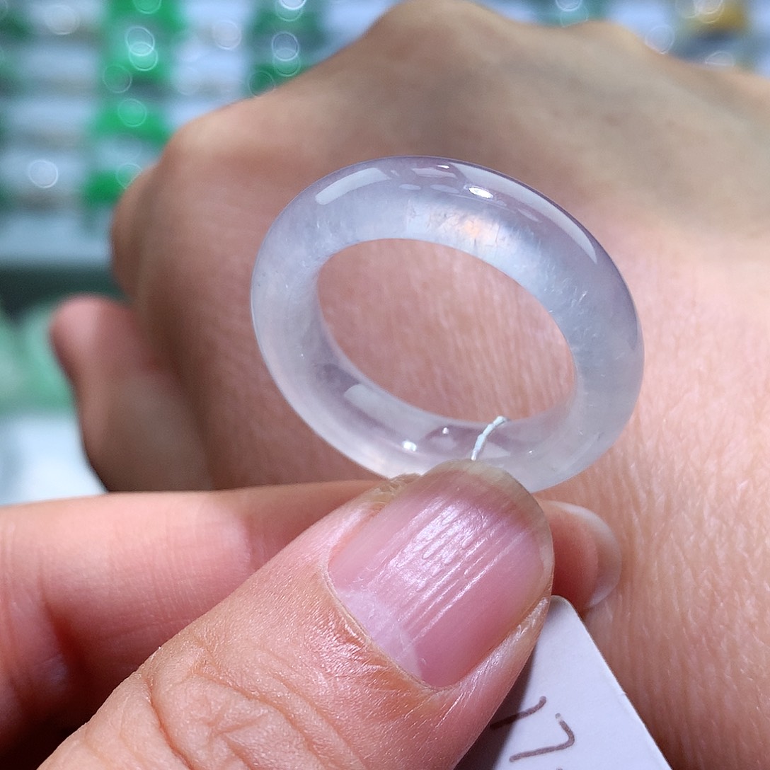 翡翠戒指未镶嵌17-18号