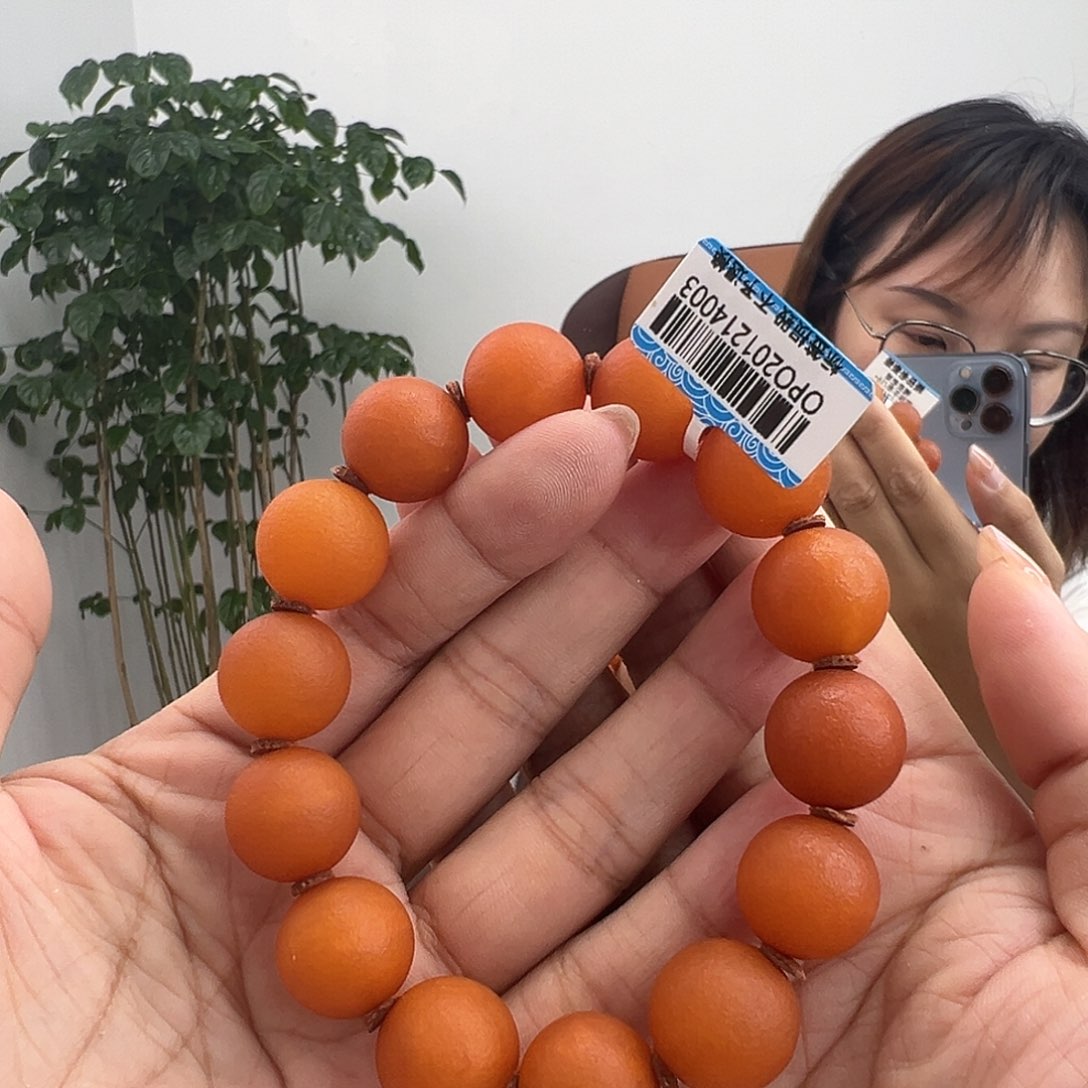 未镶嵌琥珀手串y****得橘皮手串16MM