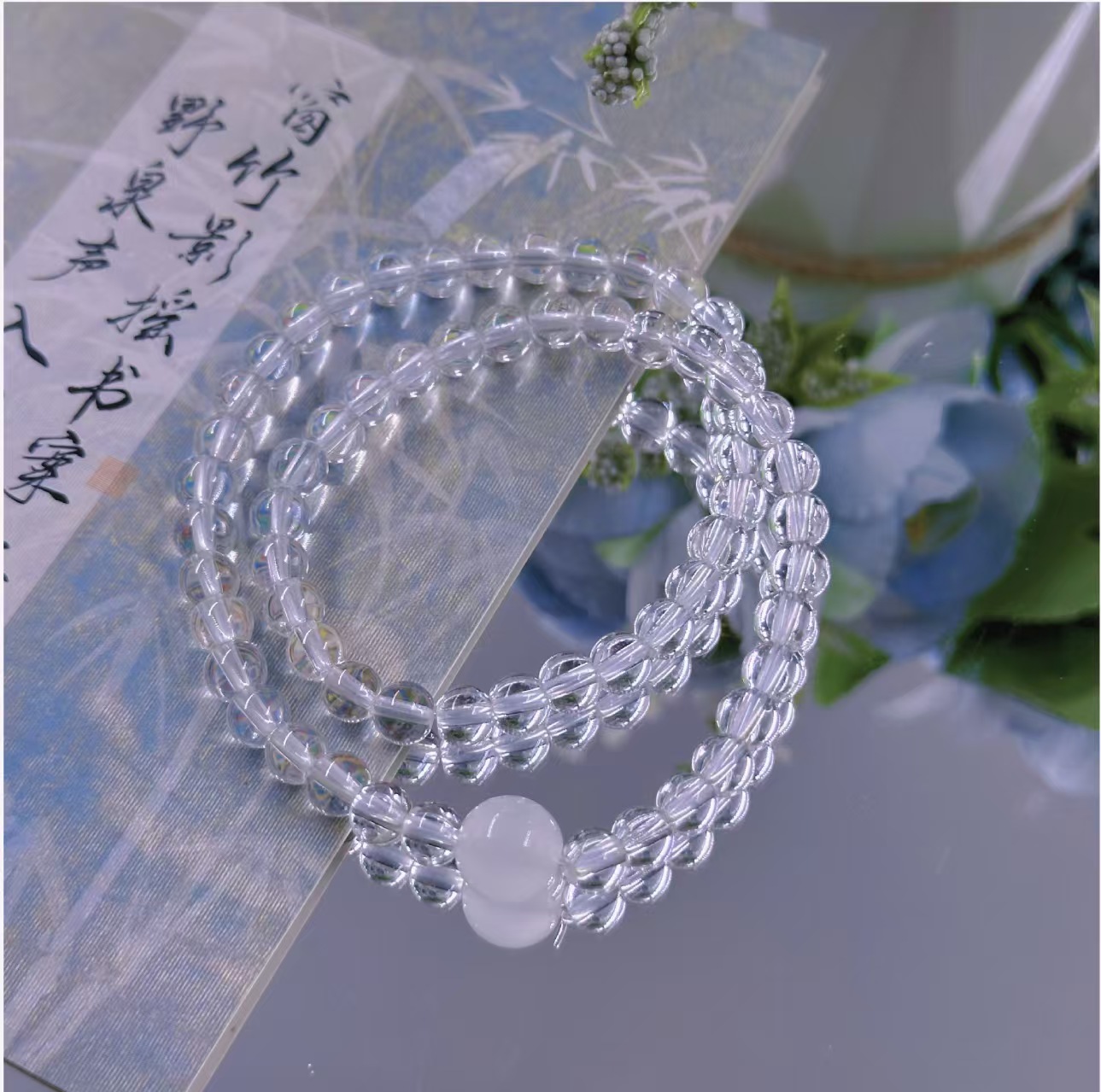 A003甄品白色双圈手串手链