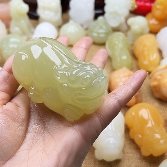 增***哥玉天然玉石手把件