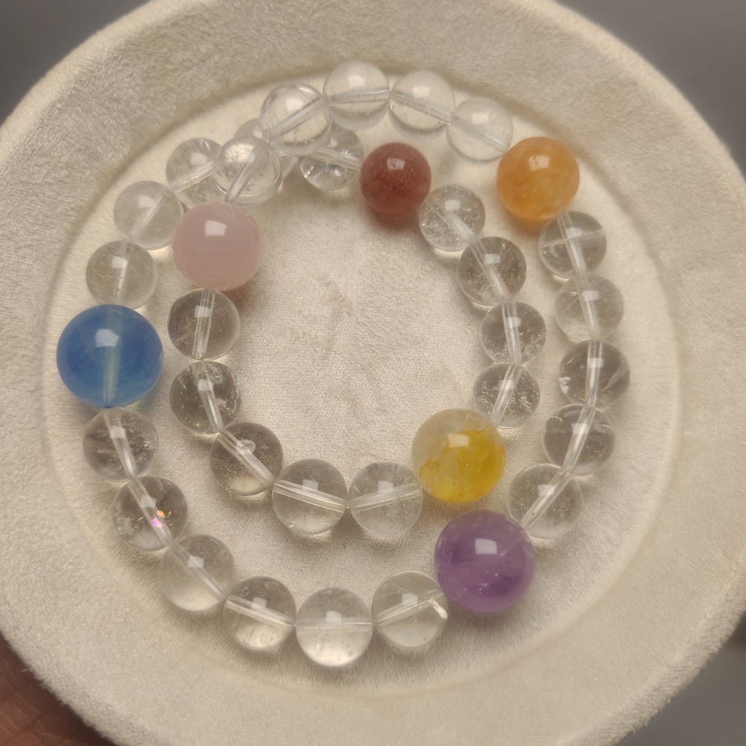 天然水晶手串 设计款 多样发其一