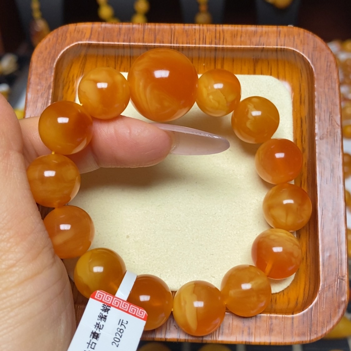 【闪购商品】蜜蜡手链未镶嵌手串